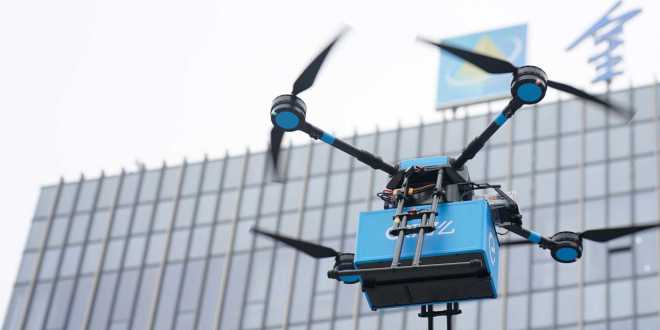 Com drones, empresa chinesa entrega comida em apenas 20 minutos