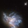 Hubble capta colisão entre duas galáxias