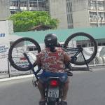 bicicleta na moto