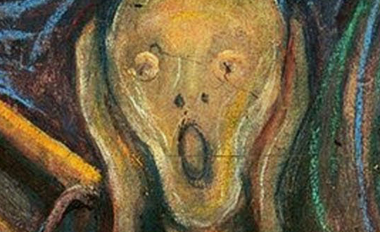 o desesperado “Grito de Munch” foi uma loucura!